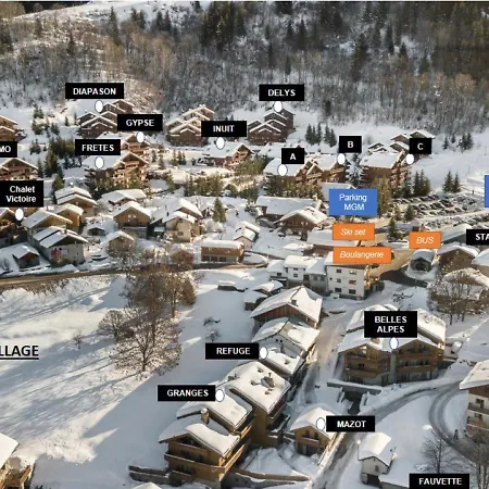 Duplex Lumineux A Meribel Avec Cheminee, Terrasse Et Acces Aux Pistes - Fr-1-566-31 Les Allues